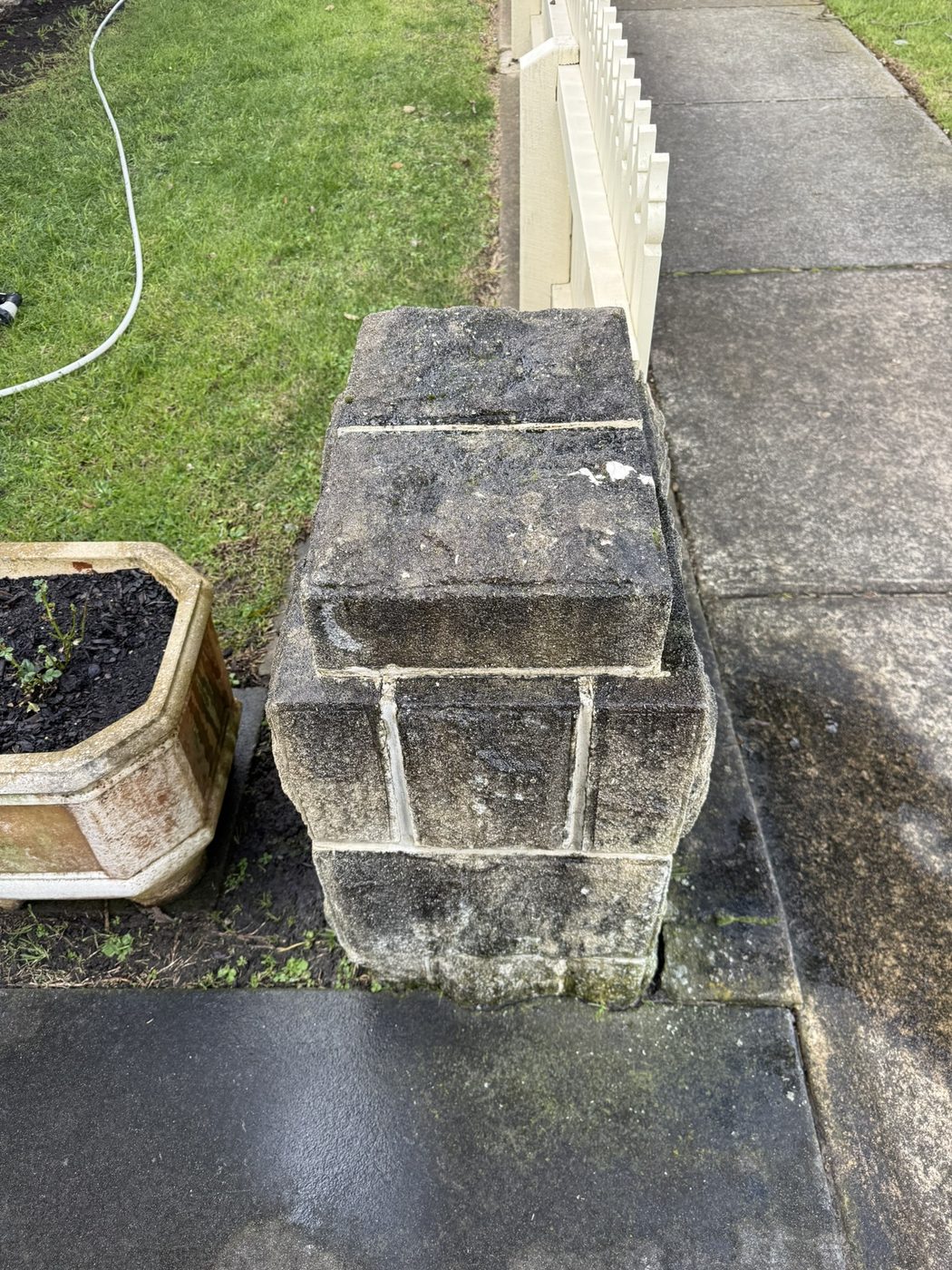 Roof before softwashing