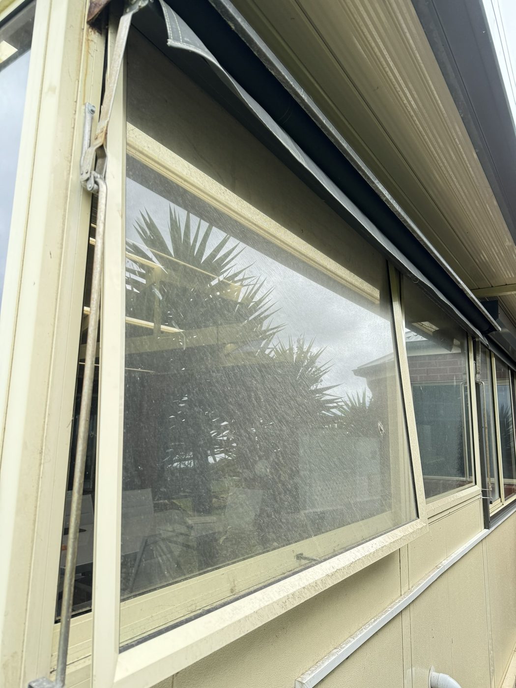 Window before cleaning