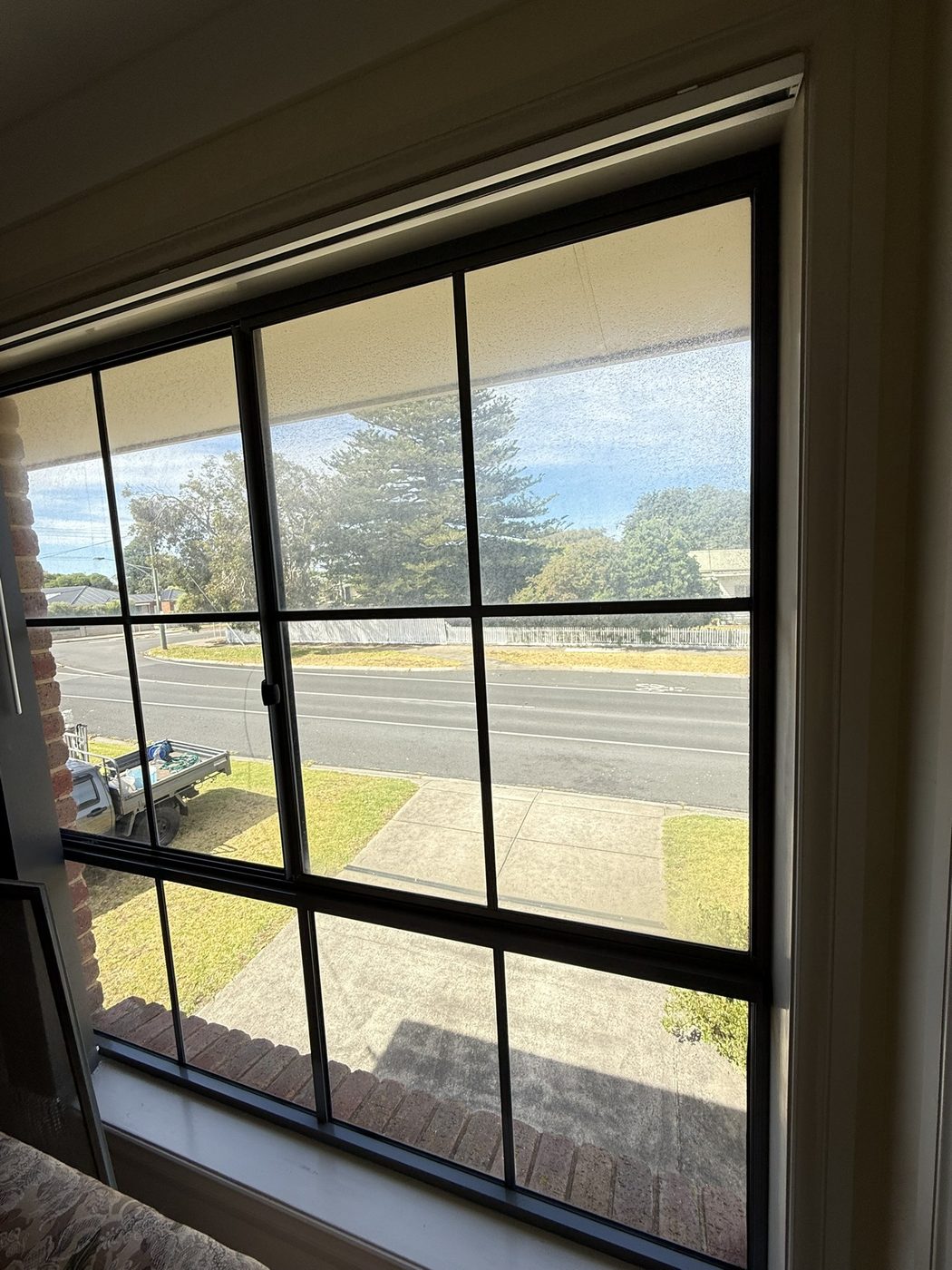 Window before cleaning
